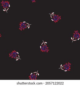 Floral brush strokes seamless pattern background for fashion prints, graphics, backgrounds and crafts