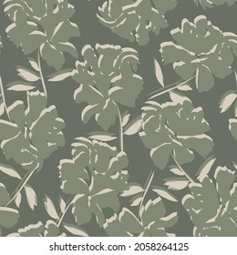 Florale Pinselstriche nahtlose Muster-Hintergrund für Modedrucke, Grafiken, Hintergründe und Kunsthandwerk