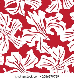Floral brush strokes seamless pattern background for fashion prints, graphics, backgrounds and crafts