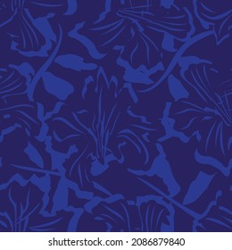 Floral brush strokes seamless pattern background for fashion prints, graphics, backgrounds and crafts