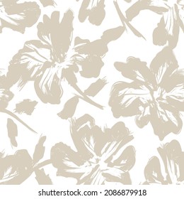 Brosses à brosse florale, arrière-plan harmonieux de motif pour les impressions de mode, les graphiques, les arrière-plans et l'artisanat