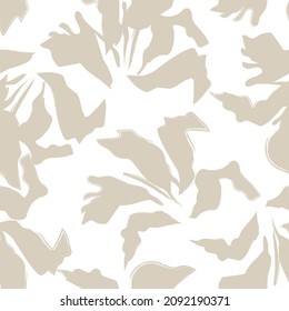Floral brush strokes seamless pattern background for fashion prints, graphics, backgrounds and crafts
