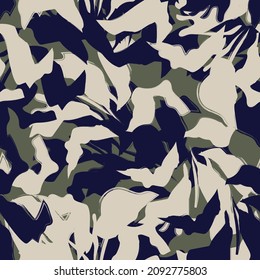 Floral brush strokes seamless pattern background for fashion prints, graphics, backgrounds and crafts