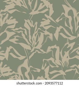Floral brush strokes seamless pattern background for fashion prints, graphics, backgrounds and crafts