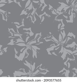 Floral brush strokes seamless pattern background for fashion prints, graphics, backgrounds and crafts
