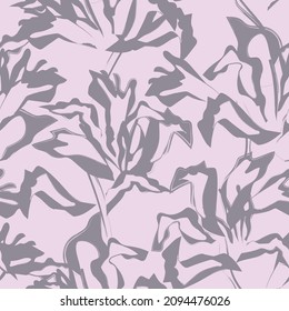 Rodamientos de pincel floral fondo de patrón sin fisuras para impresiones de moda, gráficos, fondos y artesanías