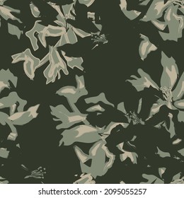 Florale Pinselstriche nahtlose Muster-Hintergrund für Modedrucke, Grafiken, Hintergründe und Kunsthandwerk