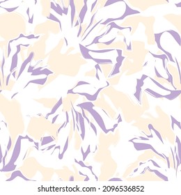 Floral brush strokes seamless pattern background for fashion prints, graphics, backgrounds and crafts