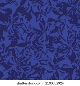 Rodamientos de pincel floral fondo de patrón sin fisuras para impresiones de moda, gráficos, fondos y artesanías