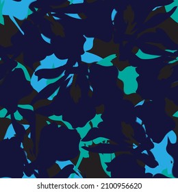 Floral brush strokes seamless pattern background for fashion textiles, graphics, backgrounds and crafts