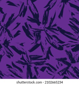 Floral brush strokes seamless pattern background for fashion textiles, graphics, backgrounds and crafts