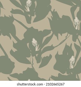 Pinselstriche mit floralem Pinselstrich nahtlose Muster-Hintergrund für Modetextilien, Grafiken, Hintergründe und Kunsthandwerk