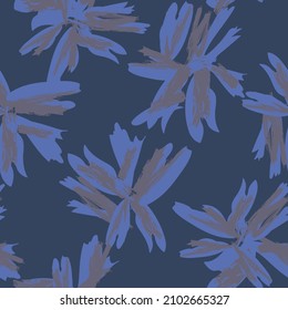 Floral brush strokes seamless pattern background for fashion textiles, graphics, backgrounds and crafts