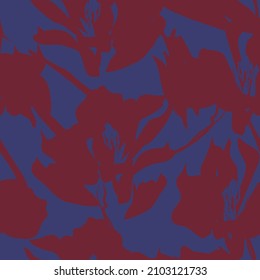 Floral brush strokes seamless pattern background for fashion textiles, graphics, backgrounds and crafts