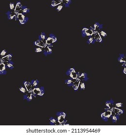 Paredes de pincel floral diseño de patrones sin fisuras para textiles de moda, gráficos, fondos y artesanías