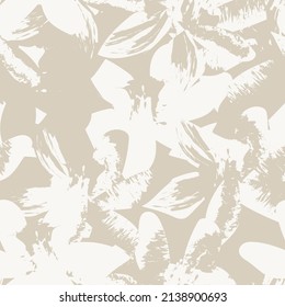Floral brush strokes seamless pattern design for fashion textiles, graphics, backgrounds and crafts