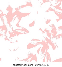 Paredes de pincel floral diseño de patrones sin fisuras para textiles de moda, gráficos, fondos y artesanías