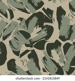 Floral brush strokes seamless pattern design for fashion textiles, graphics, backgrounds and crafts