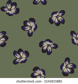 Paredes de pincel floral diseño de patrones sin fisuras para textiles de moda, gráficos, fondos y artesanías