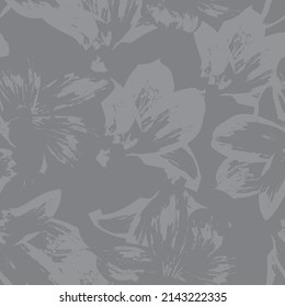 Floral brush strokes seamless pattern design for fashion textiles, graphics, backgrounds and crafts