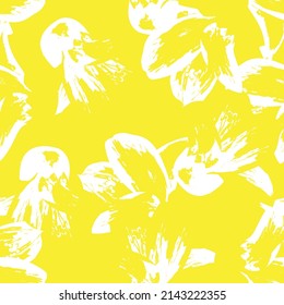Paredes de pincel floral diseño de patrones sin fisuras para textiles de moda, gráficos, fondos y artesanías