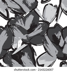 Paredes de pincel floral diseño de patrones sin fisuras para textiles de moda, gráficos, fondos y artesanías