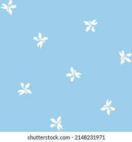 Floral brush strokes seamless pattern design for fashion textiles, graphics, backgrounds and crafts