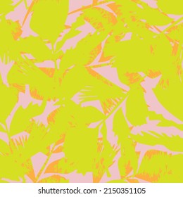 Floral brush strokes seamless pattern design for fashion textiles, graphics, backgrounds and crafts
