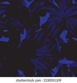 Floral brush strokes seamless pattern design for fashion textiles, graphics, backgrounds and crafts