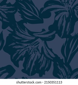 Paredes de pincel floral diseño de patrones sin fisuras para textiles de moda, gráficos, fondos y artesanías