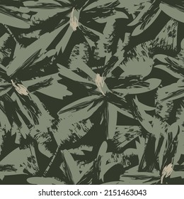 Floral brush strokes seamless pattern design for fashion textiles, graphics, backgrounds and crafts