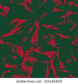 Floral brush strokes seamless pattern design for fashion textiles, graphics, backgrounds and crafts