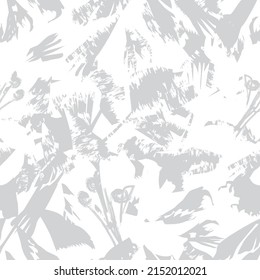 Floral brush strokes seamless pattern design for fashion textiles, graphics, backgrounds and crafts