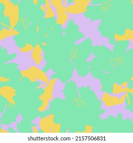 Floral brush strokes seamless pattern design for fashion textiles, graphics, backgrounds and crafts