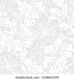 Floral brush strokes seamless pattern design for fashion textiles, graphics, backgrounds and crafts