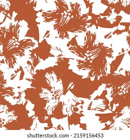 Paredes de pincel floral diseño de patrones sin fisuras para textiles de moda, gráficos, fondos y artesanías