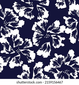 Paredes de pincel floral diseño de patrones sin fisuras para textiles de moda, gráficos, fondos y artesanías