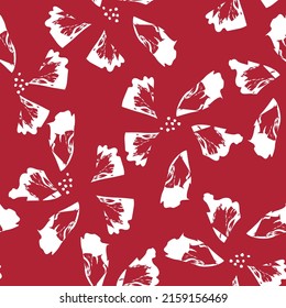 Floral brush strokes seamless pattern design for fashion textiles, graphics, backgrounds and crafts