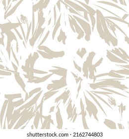 Floral brush strokes seamless pattern design for fashion textiles, graphics, backgrounds and crafts