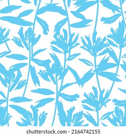 Paredes de pincel floral diseño de patrones sin fisuras para textiles de moda, gráficos, fondos y artesanías