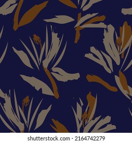 Paredes de pincel floral diseño de patrones sin fisuras para textiles de moda, gráficos, fondos y artesanías