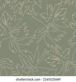 Floral brush strokes seamless pattern design for fashion textiles, graphics, backgrounds and crafts