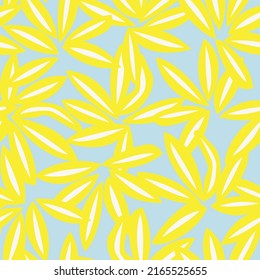 Floral brush strokes seamless pattern design for fashion textiles, graphics, backgrounds and crafts