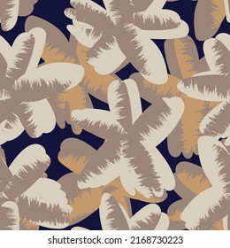 Floral brush strokes seamless pattern design for fashion textiles, graphics, backgrounds and crafts
