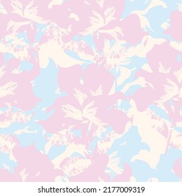 Pinselstriche mit floralem Pinsel nahtloses Muster für Modetextilien, Grafiken, Hintergründe und Handwerkskunst