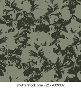 Floral brush strokes seamless pattern design for fashion textiles, graphics, backgrounds and crafts