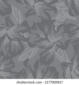 Floral brush strokes seamless pattern design for fashion textiles, graphics, backgrounds and crafts
