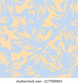 Floral brush strokes seamless pattern design for fashion textiles, graphics, backgrounds and crafts