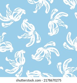 Floral brush strokes seamless pattern design for fashion textiles, graphics, backgrounds and crafts