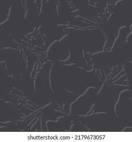 Floral brush strokes seamless pattern design for fashion textiles, graphics, backgrounds and crafts